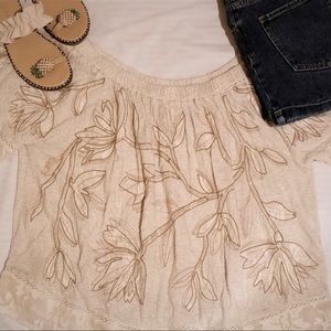 Lucky Brand- Off-the-Shoulder Top